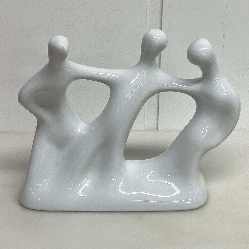 Vintage Naaman Fine Porcelain Abstract Figure Made in Israel Mid Century